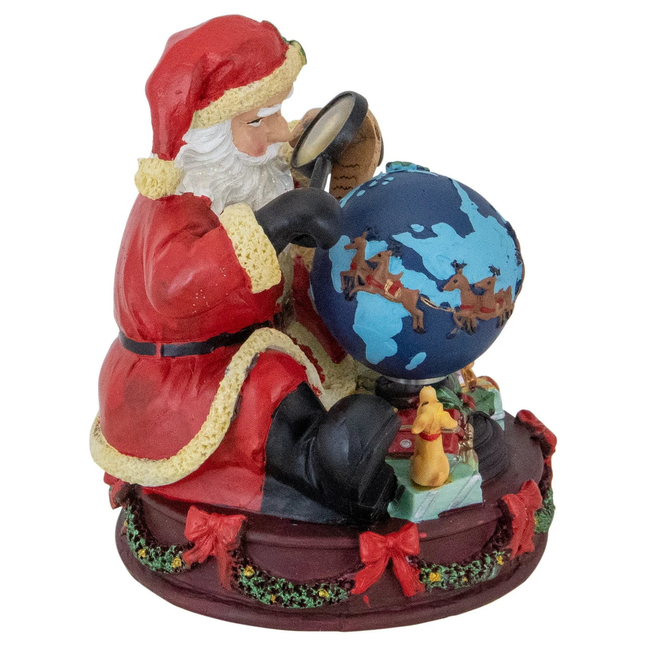 Northlight 5.75" Musical Santa Claus Checking His List Christmas Figure - Image 4
