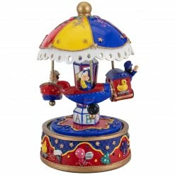 Northlight 7.5" Children's Rotating Boat, Plane And Train Musical Carousel