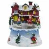 Northlight 5.25" Animated Village Ice Skating Pond Christmas Music Box
