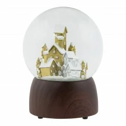 Northlight 6.5" Holiday Village Wonderland Christmas Musical Snow Globe