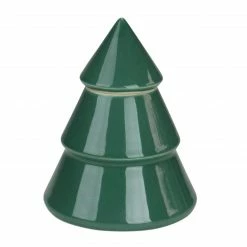 Northlight 6.25" Green Contemporary Ceramic Christmas Tree Container