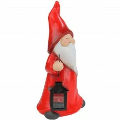 Alternative view of Northlight 12" Whimsical Santa Claus Gnome With Lantern Christmas Figure