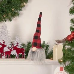 Northlight 16" Red And Black Buffalo Plaid Gnome Christmas Figure 5 Northlight 16" Red And Black Buffalo Plaid Gnome Christmas Figure -Northlight Shop northlight q526382 style 16532.1665174042