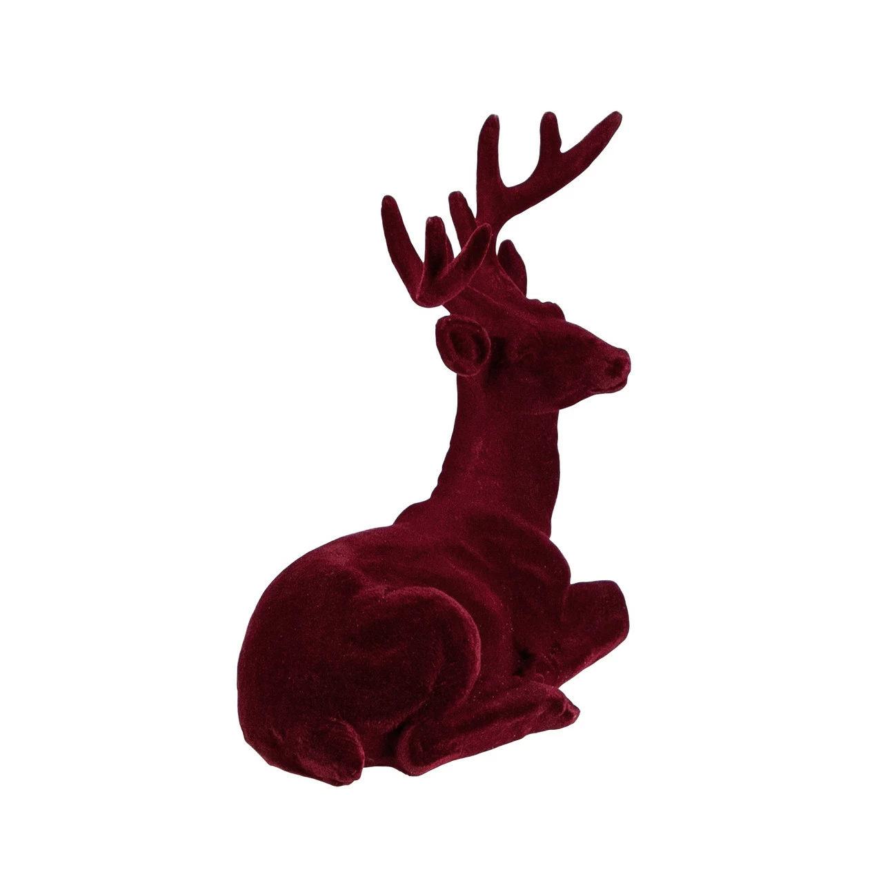 Northlight Set Of 2 Burgundy Sitting Reindeer Christmas Figures 7" - Image 3