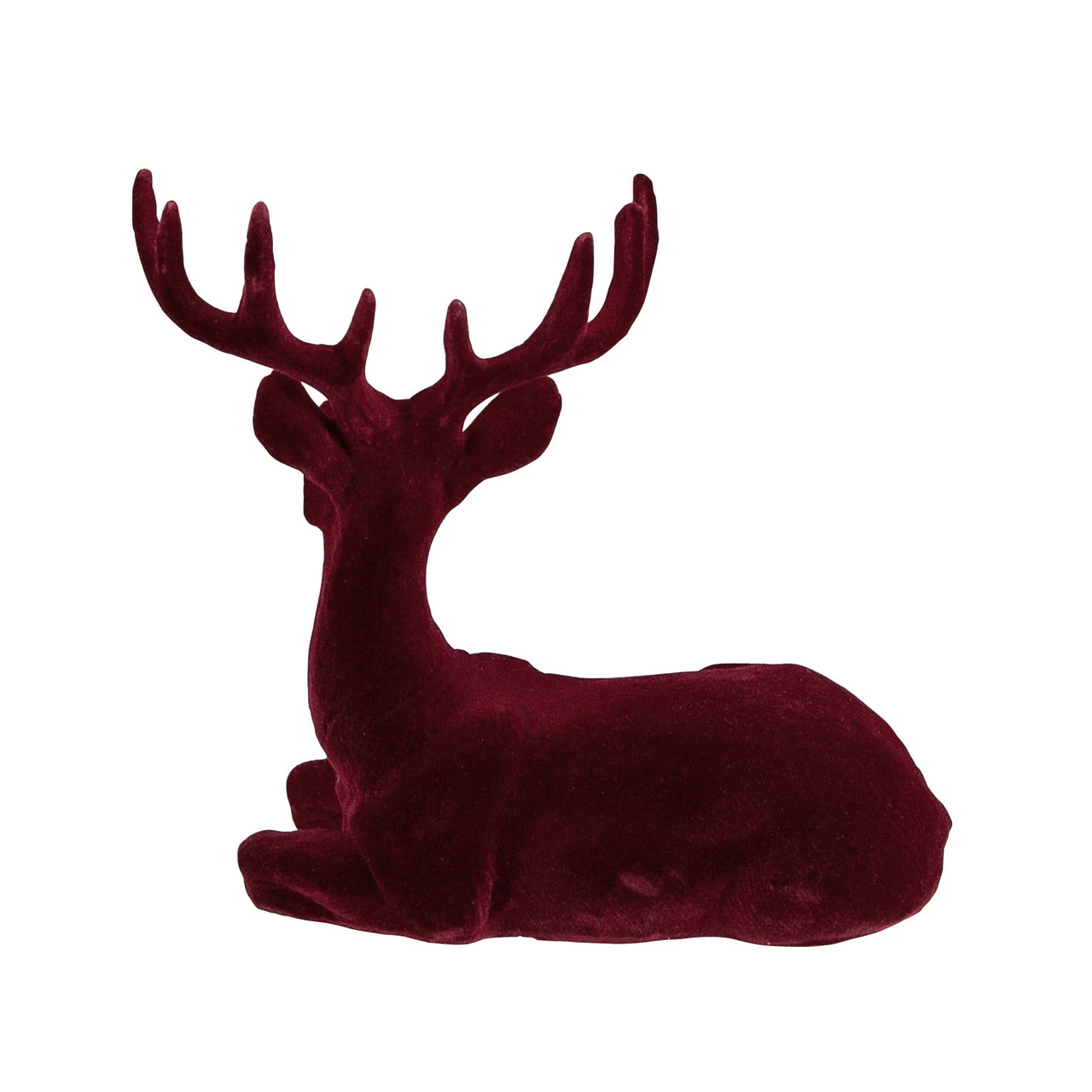 Northlight Set Of 2 Burgundy Sitting Reindeer Christmas Figures 7" - Image 4