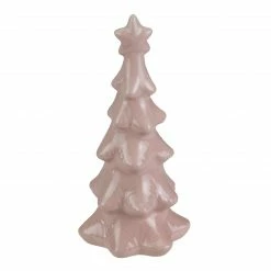 Northlight 7.25" Dusty Rose Ceramic Tree Christmas Decoration