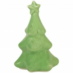 Northlight 4.5" Green Ceramic Tree Christmas Decoration