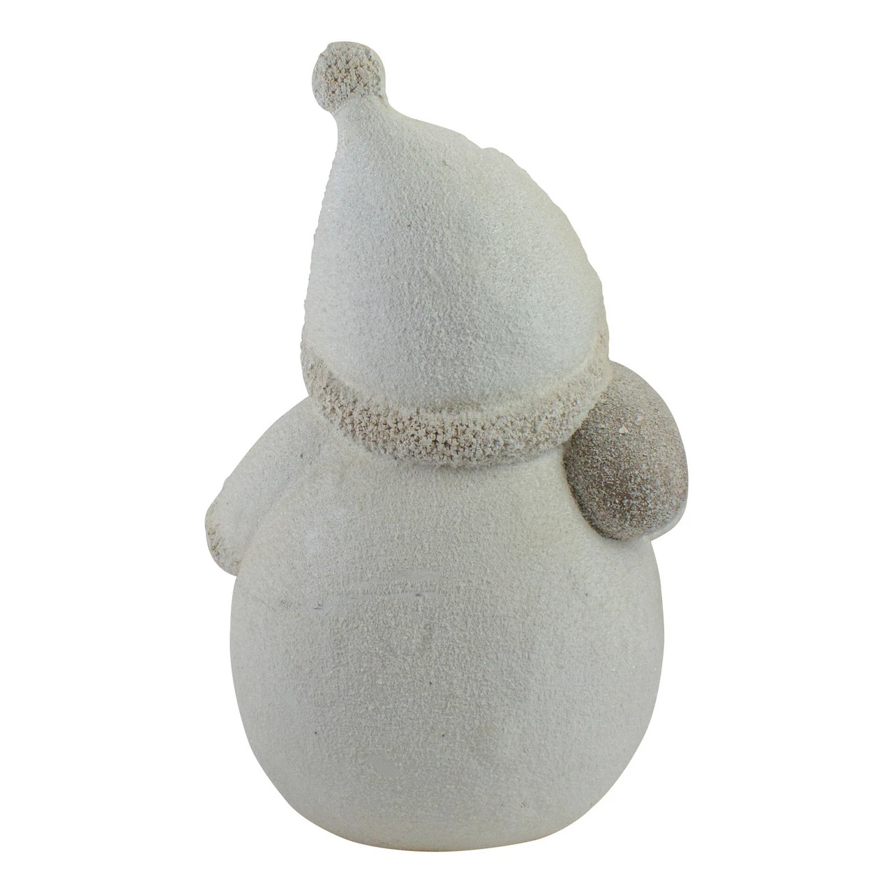 Northlight 21" LED Lighted White And Gray Santa Christmas Tabletop Decoration - Image 3