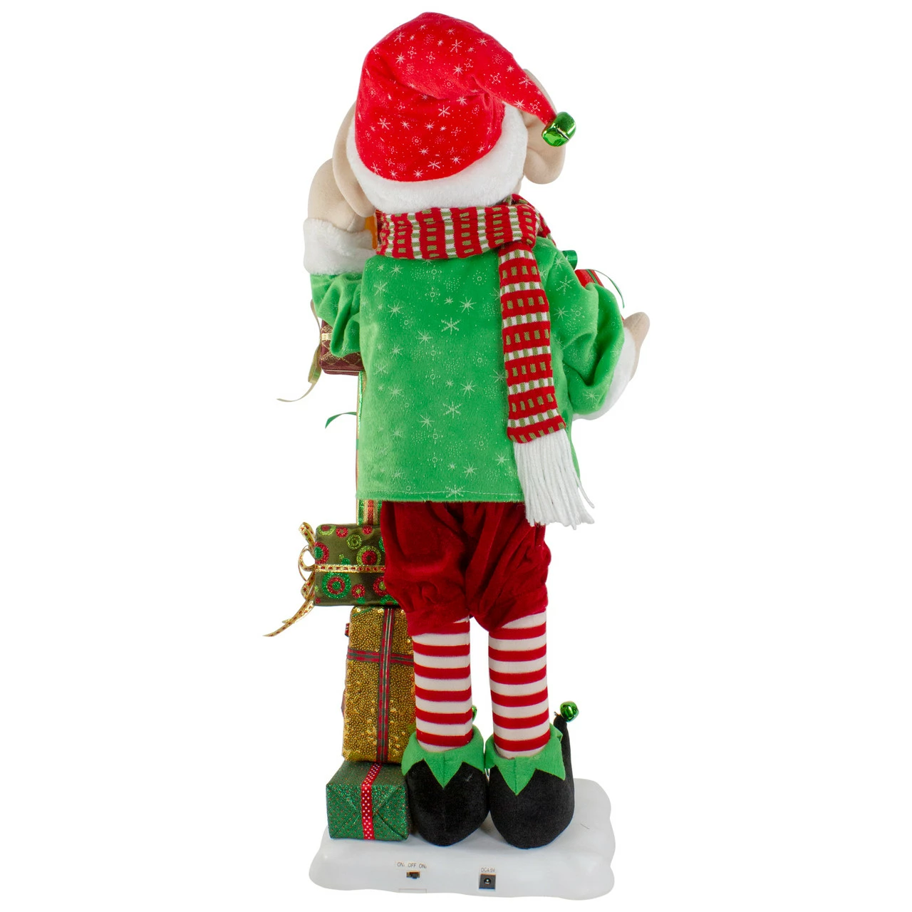 Northlight 30-Inch Santa's Little Animated Elf With Lighted Star Musical Christmas Figure 5 Northlight 30-Inch Santa's Little Animated Elf With Lighted Star Musical Christmas Figure - Image 5