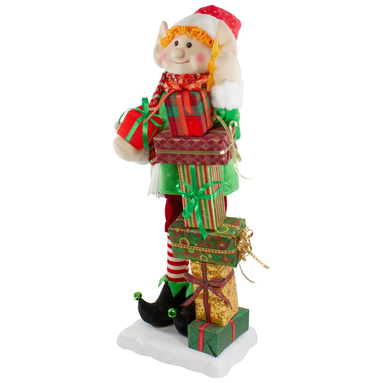 Northlight 30-Inch Santa's Little Animated Elf With Lighted Star Musical Christmas Figure 4 Northlight 30-Inch Santa's Little Animated Elf With Lighted Star Musical Christmas Figure - Image 4