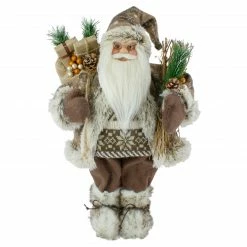 Northlight 18" Standing Santa Christmas Figure With Presents
