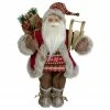 Northlight 18" Nordic Santa Christmas Figure With Sled