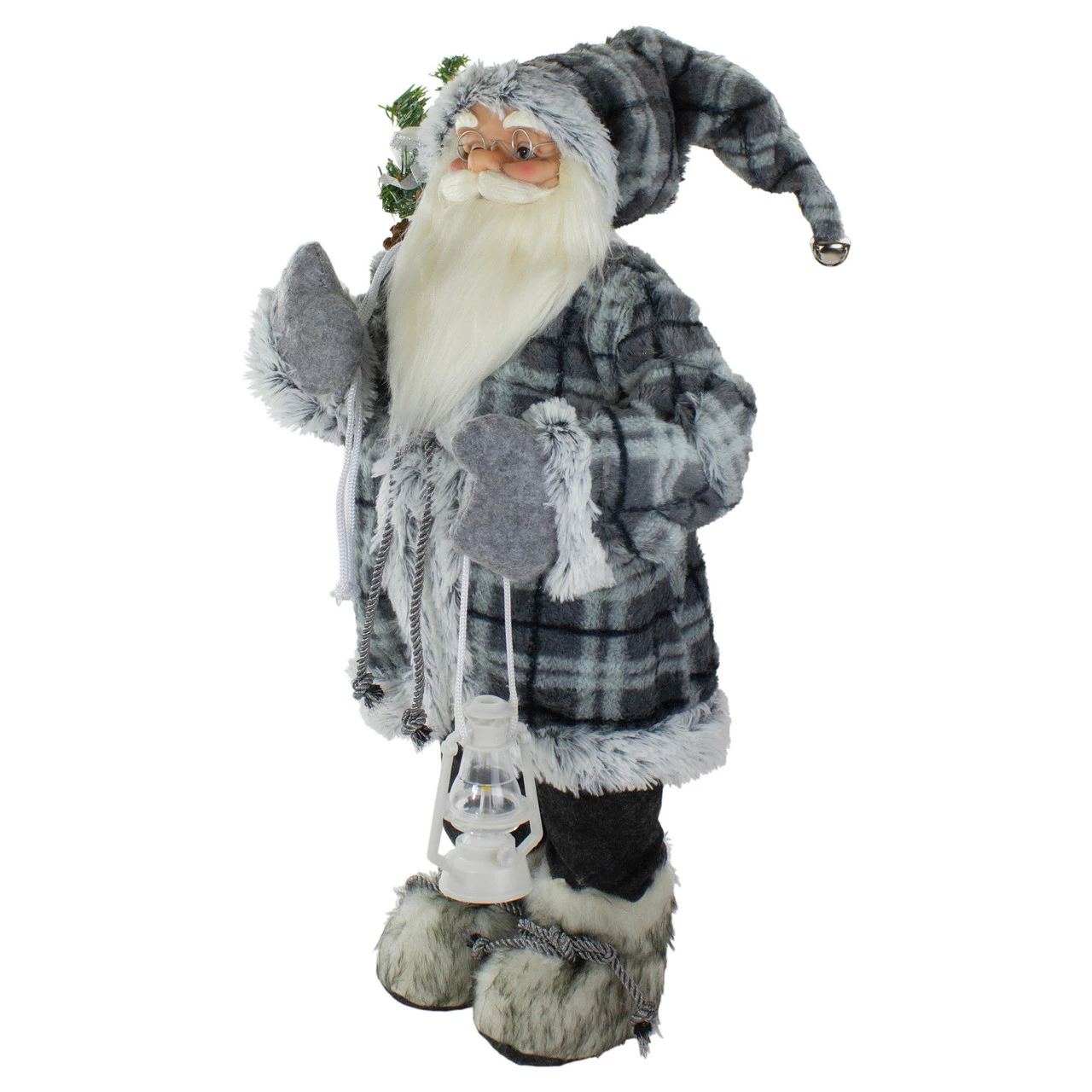Northlight 2' Standing Santa Christmas Figure Carrying A Lantern - Image 4