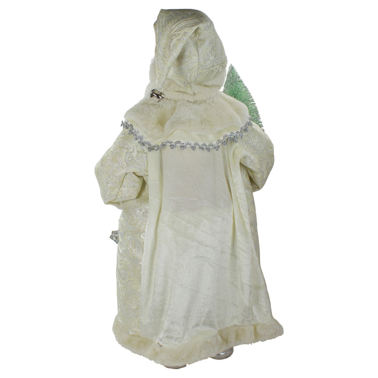 Northlight 2' Standing Santa Christmas Figure Carrying A Green Pine Tree - Image 5