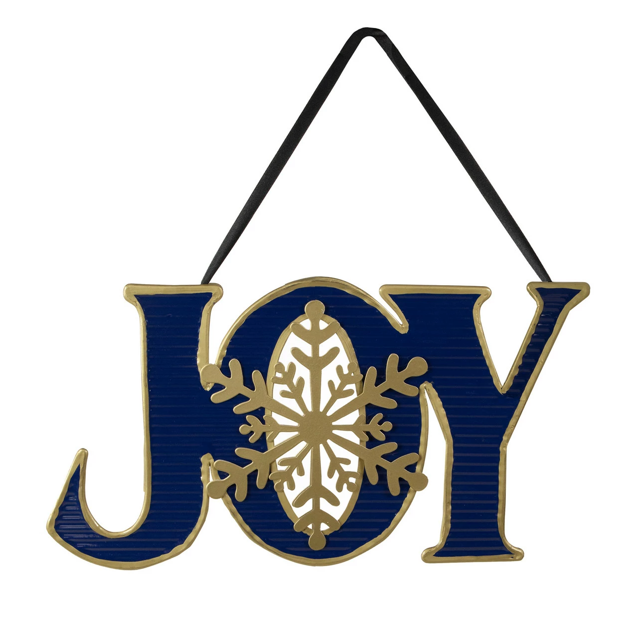 Northlight 16" Blue And Gold "JOY" Metal Christmas Wall Sign 1 Northlight 16" Blue And Gold "JOY" Metal Christmas Wall Sign