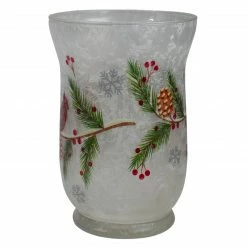 Northlight 4" Hand Painted Christmas Cardinal And Pine Flameless Glass Candle Holder 9 Northlight 4" Hand Painted Christmas Cardinal And Pine Flameless Glass Candle Holder -Northlight Shop northlight se90034 1 03044.1605147743