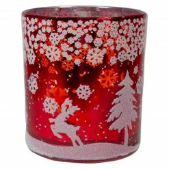 Northlight 3" Red And Shiny Silver Deer In Winter Woods Flameless Glass Candle Holder 9 Northlight 3" Red And Shiny Silver Deer In Winter Woods Flameless Glass Candle Holder -Northlight Shop northlight se90054 5 96539.1605147744