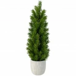 Northlight 17" Mini Fir Artificial Christmas Tree With Stone Base - Unlit