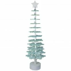 Northlight 23" Blue Snowflake Cutout Christmas Tree With A Star Table Top Decor