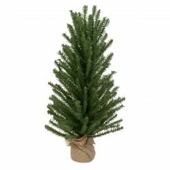 Northlight 24" Traditional Scottsdale Mini Pine Artificial Christmas Tree With Burlap, Unlit