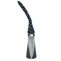 Northlight 15.5" Gray And Blue Cone Gnome Christmas Tabletop Decor