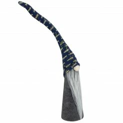 Alternative view of Northlight 15.5" Gray And Blue Cone Gnome Christmas Tabletop Decor
