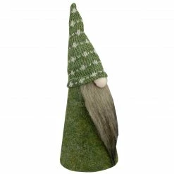 Alternative view of Northlight 9" Green And White Cone Gnome Christmas Tabletop Decor