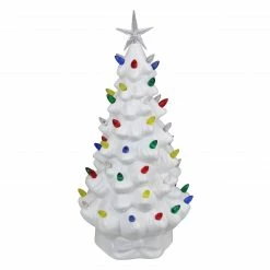 Northlight 14.5" LED Lighted Retro Table Top Christmas Tree With Star Topper