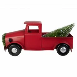 Northlight 13.25" Red Iron Truck With Green Frosted Tree And Wreath Christmas Tabletop Decoration 11 Northlight 13.25" Red Iron Truck With Green Frosted Tree And Wreath Christmas Tabletop Decoration -Northlight Shop northlight tr26303 02 87156.1588405783