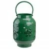 Northlight 10" Green Snowflake Cutout Christmas Candle Lantern- Metal