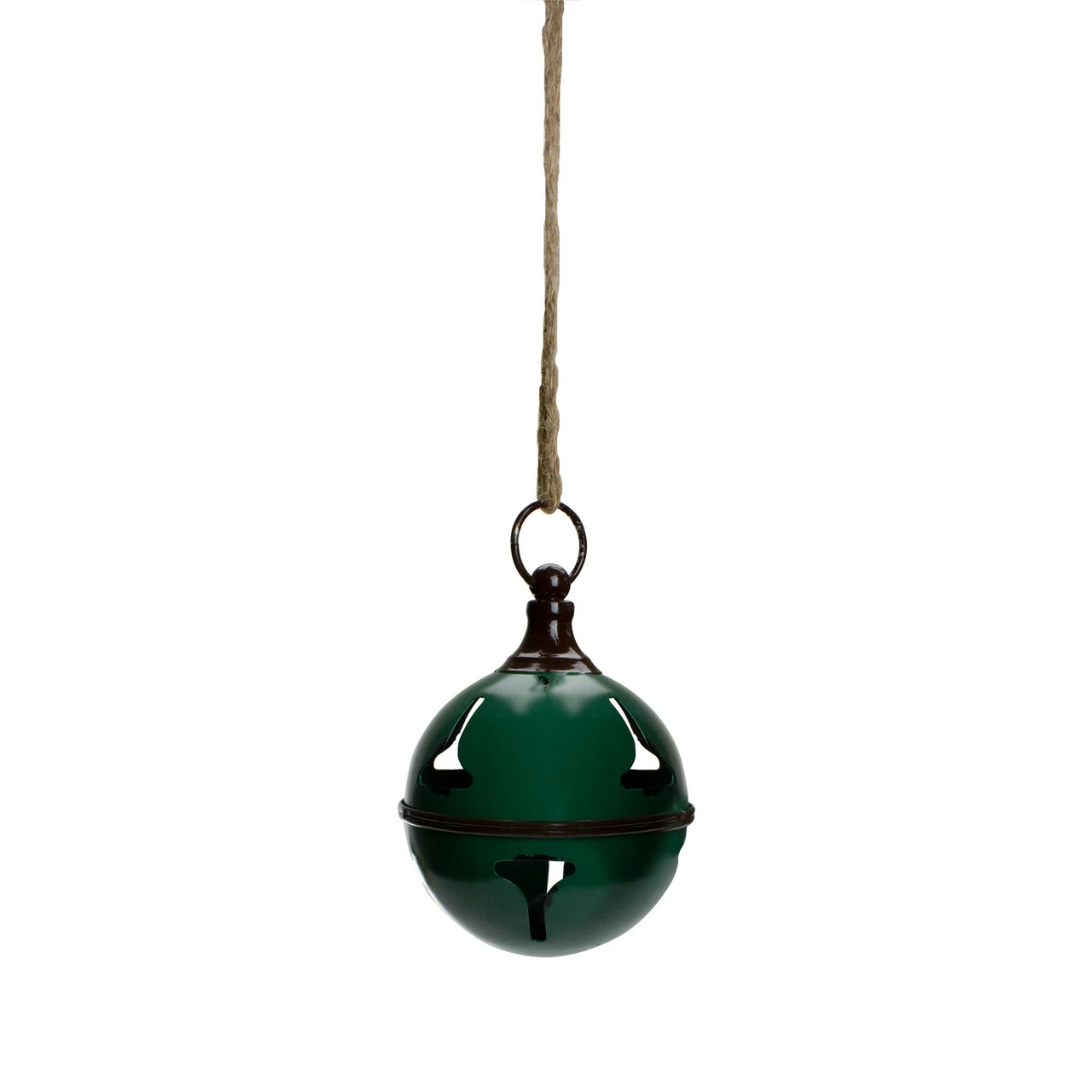 Northlight 5" Green Metal Jingle Bell Hanging Christmas Decoration