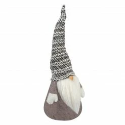 Alternative view of Northlight 12" Brown And White Standing Christmas Gnome Tabletop Decor