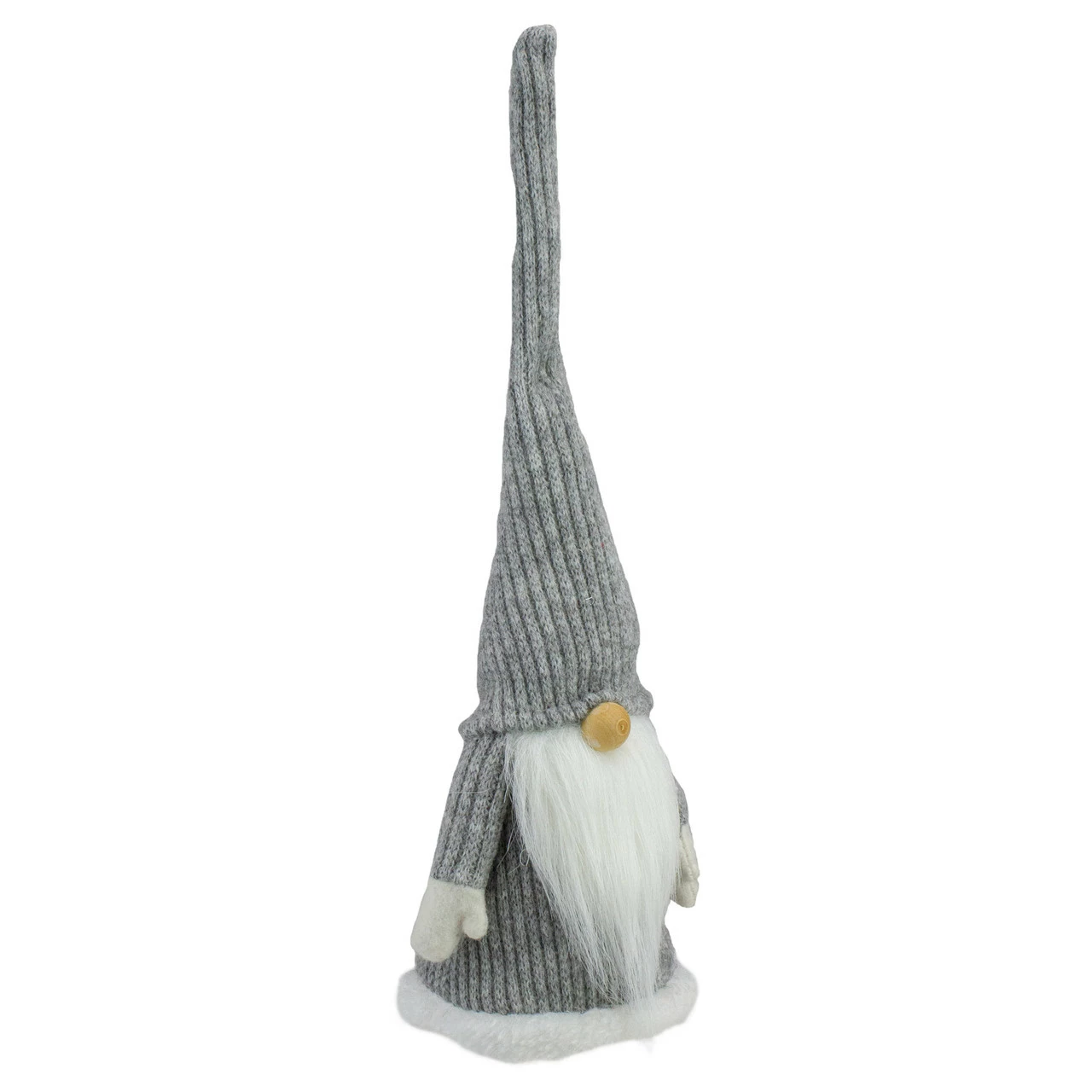 Northlight 14" Gray And White Standing Christmas Gnome Tabletop Decoration 2 Northlight 14" Gray And White Standing Christmas Gnome Tabletop Decoration - Image 2