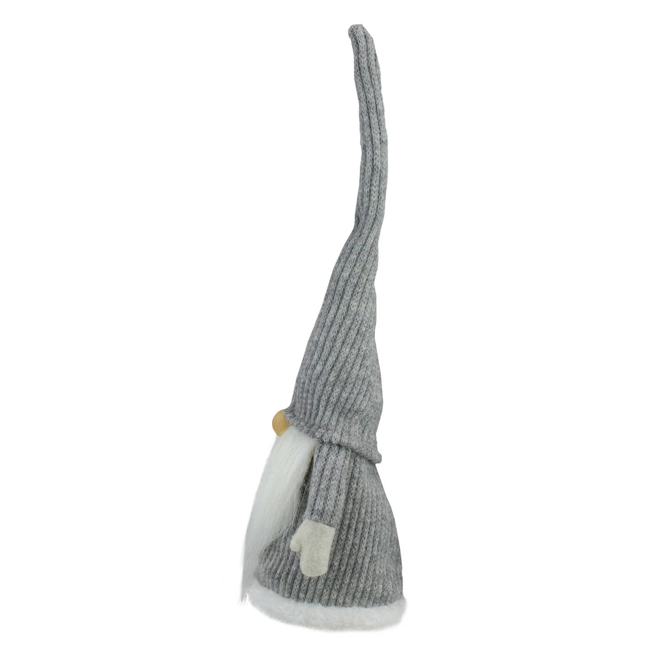 Northlight 14" Gray And White Standing Christmas Gnome Tabletop Decoration 3 Northlight 14" Gray And White Standing Christmas Gnome Tabletop Decoration - Image 3
