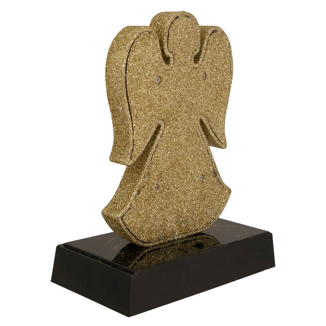 Northlight Gold Glittered LED Lighted Angel Christmas Stocking Holder 7" 5 Northlight Gold Glittered LED Lighted Angel Christmas Stocking Holder 7" - Image 5