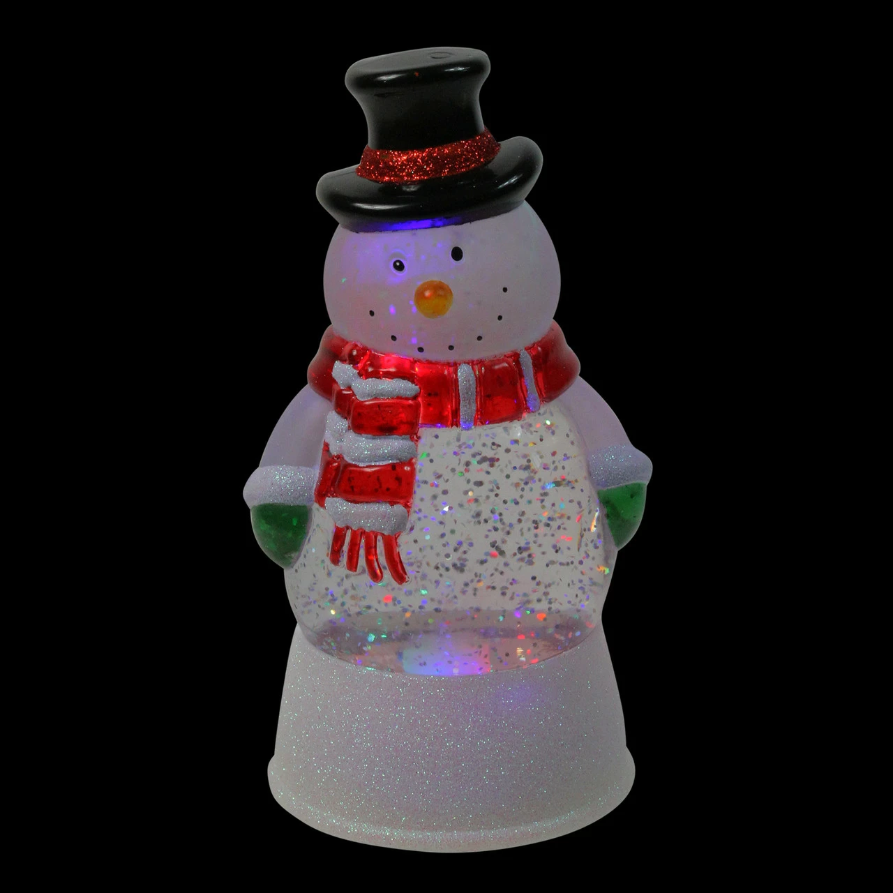 Northlight LED Lighted Color Changing Snowman Christmas Glittering Snow Dome 7.5 Inch 2 Northlight LED Lighted Color Changing Snowman Christmas Glittering Snow Dome 7.5 Inch - Image 2