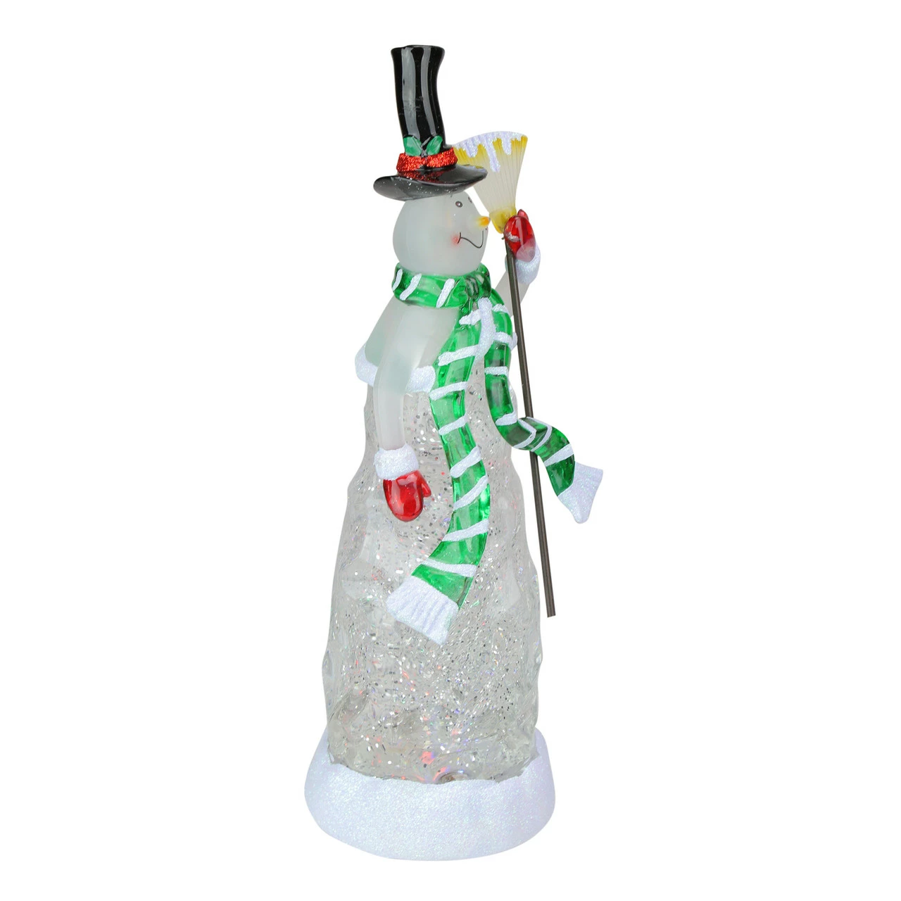 Northlight LED Lighted Color Changing Snowman Christmas Glittering Snow Dome 11" - Image 2