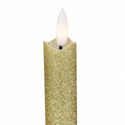 Northlight Set 2 Gold Glittered Flameless LED Taper Christmas Candles 11" 7 Northlight Set 2 Gold Glittered Flameless LED Taper Christmas Candles 11" -Northlight Shop northlight yw90687 3 sample 06086.1663689462
