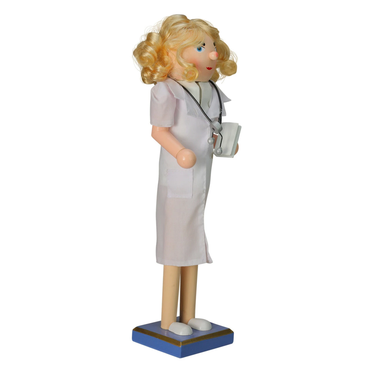 Northlight 15-Inch Wooden Nurse Christmas Nutcracker With Stethoscope - Image 2
