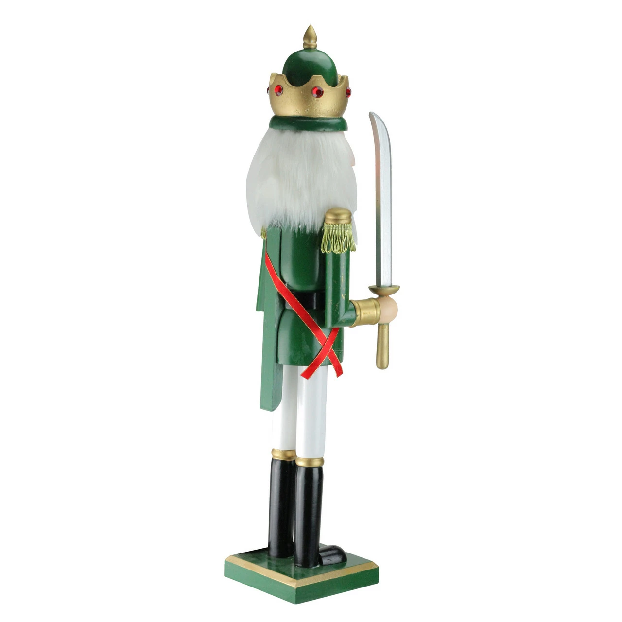Northlight 24" Green And Gold Christmas Nutcracker King With Sword 3 Northlight 24" Green And Gold Christmas Nutcracker King With Sword - Image 3
