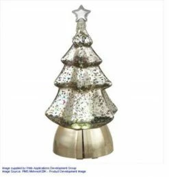 Midwest 8.5" Pre-Lit Silver Christmas Tree Tabletop Decor
