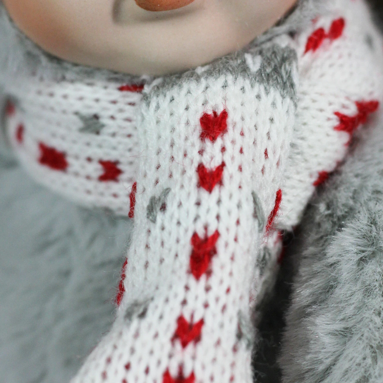 Northlight 6.75" Gray And White Pucker Up Baby In Mouse Costume Collectible Christmas Doll 4 Northlight 6.75" Gray And White Pucker Up Baby In Mouse Costume Collectible Christmas Doll - Image 4