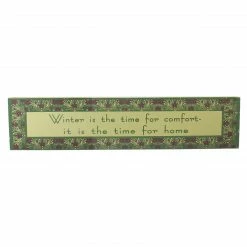 Roman 22" Purple And Green Winter Themed Rectangular Sign Board