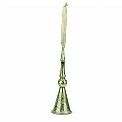 Roman 6" Green And Gold Icicle Bell Hanging Christmas Ornament