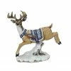 Roman 7.5" Joseph’s Studio Leaping Reindeer With Blue Harness Christmas Tabletop Figure