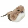 Northlight 6.5" Brown And White Bird Christmas Figurine Tabletop Decor