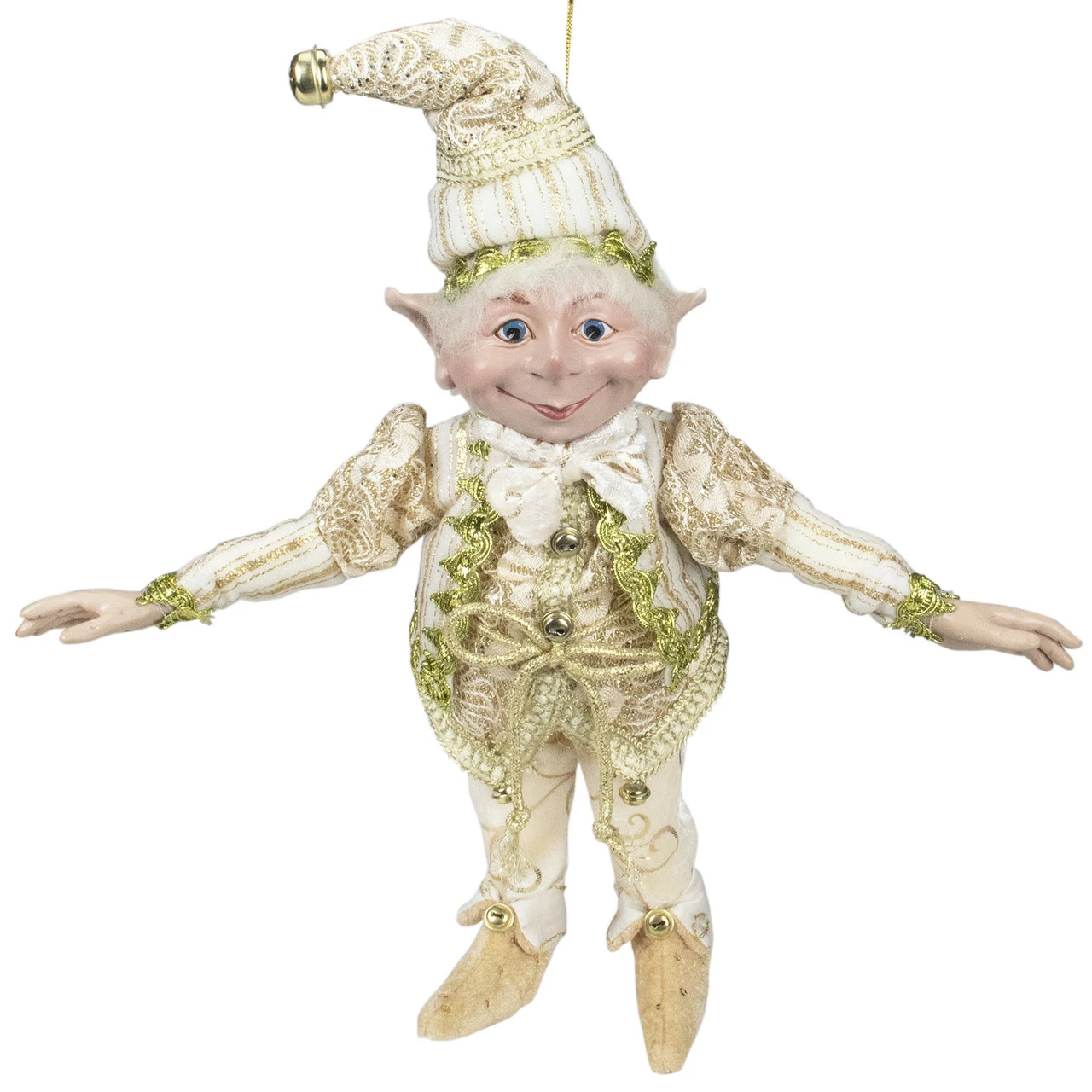 Select Artificials 13" Royal Gold And Beige Chubby Christmas Bendable Table Top Elf 1 Select Artificials 13" Royal Gold And Beige Chubby Christmas Bendable Table Top Elf