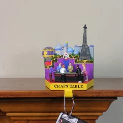 Sterling International Inc 7.25" Casino Gambling Craps Table Christmas Stocking Holder