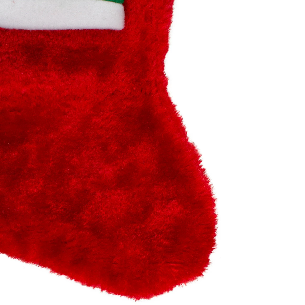 CC Christmas Decor 16" Plush Red And White Christmas Stocking With A Snowman Wine Bottle Sleeve - Image 4