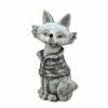 Northlight 20.75" Silver Snow Dusted Fox Christmas Tabletop Decor